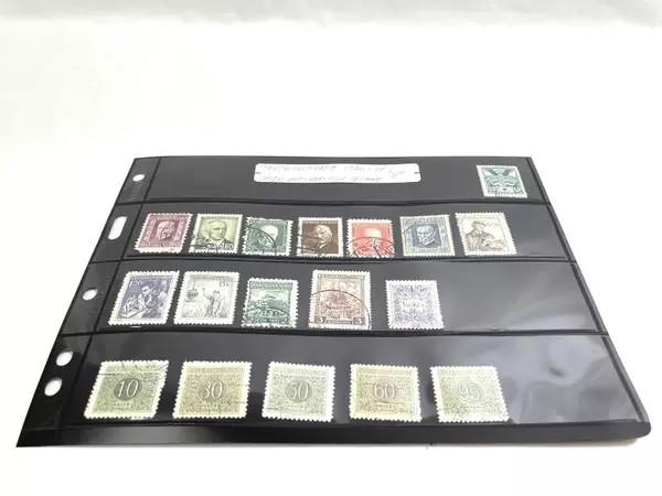 Lot of 18 Vintage Czechoslovakia Stamps 1920+ Used Average to Very Fine