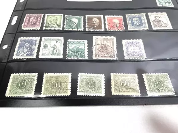 Lot of 18 Vintage Czechoslovakia Stamps 1920+ Used Average to Very Fine