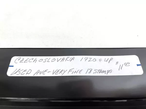 Lot of 18 Vintage Czechoslovakia Stamps 1920+ Used Average to Very Fine