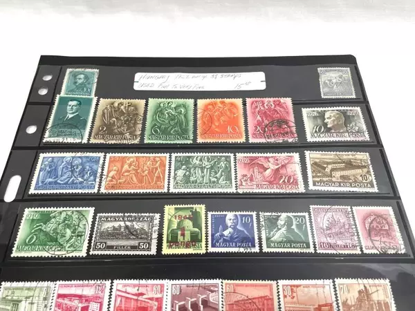 Lot of 38 Vintage Hungarian Stamps 1922+ Used Fine to Very Fine Collection