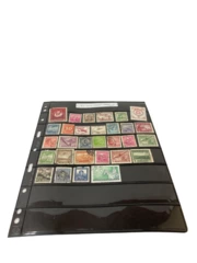 Lot of 30 Vintage Used Chile Stamps (1947+) with Postmarks & Black Marks