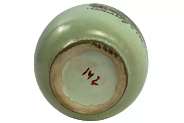 Vintage Rothenburg Ceramic Bud Vase Planter 4.5" Tall - Chip on Lip