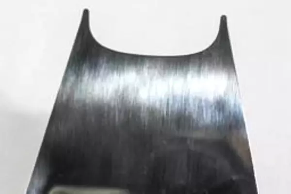 WMF Cheese Slicer with White Handle & Pink Blue Line Pattern - Germany