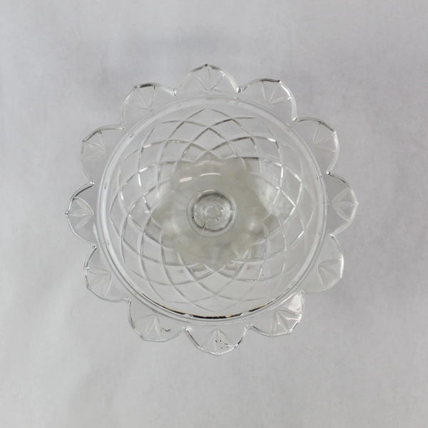Vintage Teleflora Cut Lead Crystal Bowl Pedestal Candy Dish Bowl Compote Clear