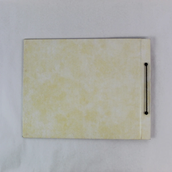 Cream Scrapbook Photo Album with Tie Closure & Black Paper