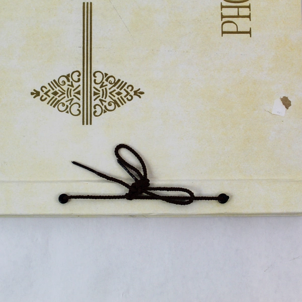 Cream Scrapbook Photo Album with Tie Closure & Black Paper