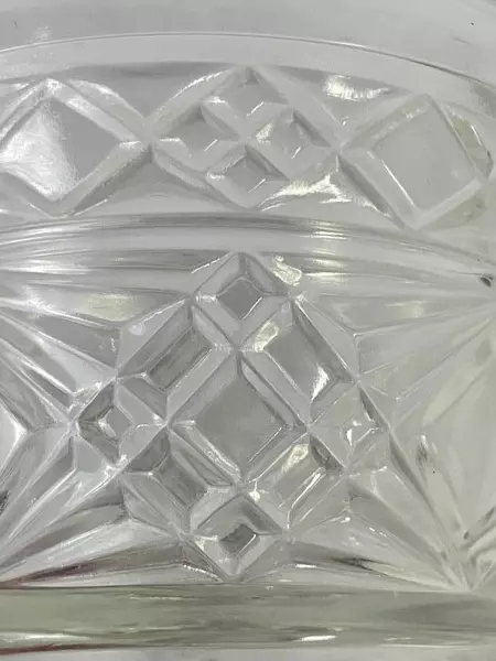 Vintage Hazel Atlas Cut Crystal Sherbet Bowl Clear 3.5" Peanut Butter Style