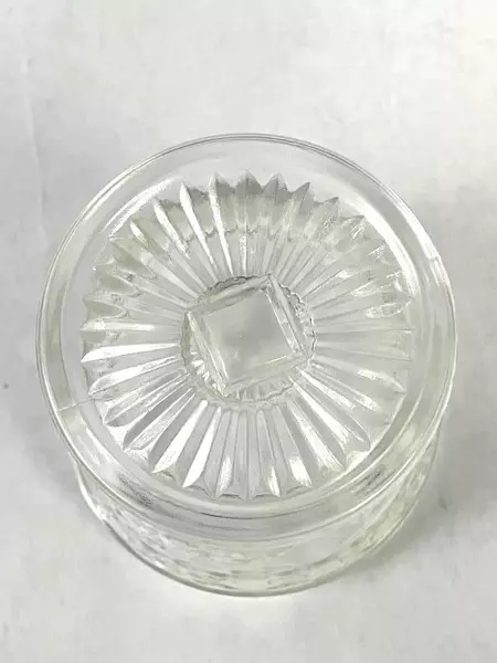 Vintage Hazel Atlas Cut Crystal Sherbet Bowl Clear 3.5" Peanut Butter Style