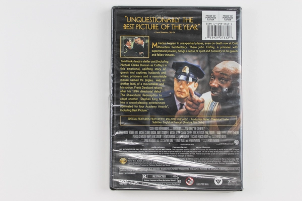 The Green Mile DVD Tom Hanks Sealed 1999 Warner Bros Rated R Classic Film