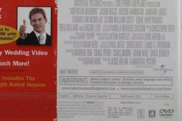 American Wedding Extended Unrated DVD Pre-owned Comedy Movie As Is