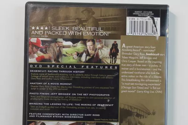 Seabiscuit DVD 2003 Tobey Maguire Jeff Bridges Pre-Owned As Is