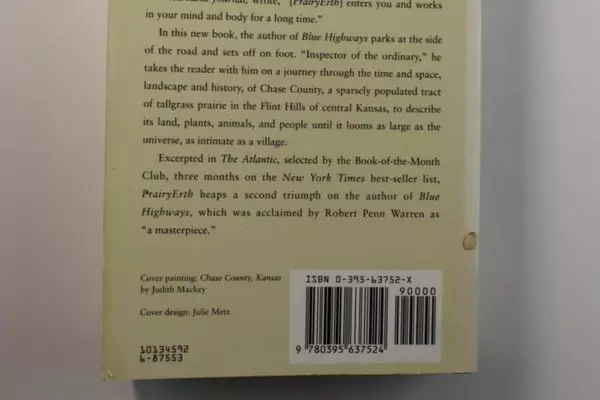 PrairyErth by William Least Heat-Moon 1991 Paperback Novel Pre-Owned