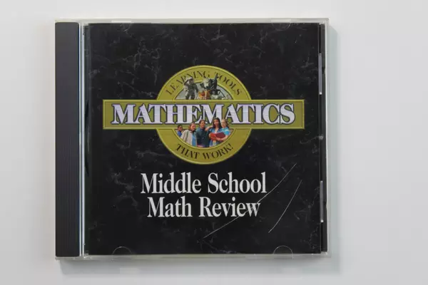 Middle School Math Review CD-ROM by Pro One Software - Pre-Owned, Untested