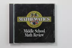 Middle School Math Review CD-ROM by Pro One Software - Pre-Owned, Untested