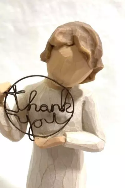 Willow Tree Susan Lordi 2005 Just for You Thank You Angel Figurine 5.5"