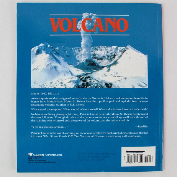Vintage Patricia Lauber Volcano Paperback Book Newbery Honor 1993