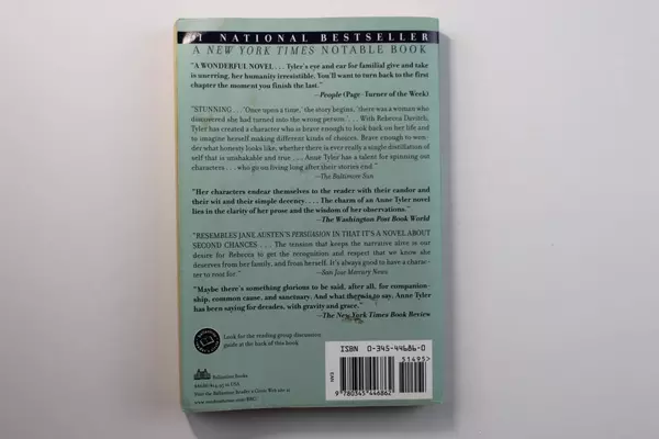 Back When We Were Grownups by Anne Tyler Paperback Novel 2002 Pre-owned