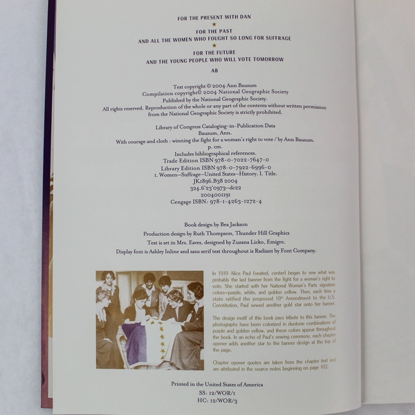 With Courage And Cloth Ann Bausam 2004 Woman's Right To Vote