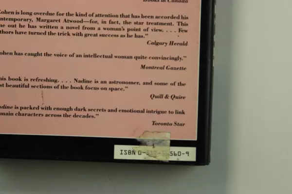 Matt Cohen Nadine Novel 1986 Hardcover Book Crown Publishers Pre-Owned