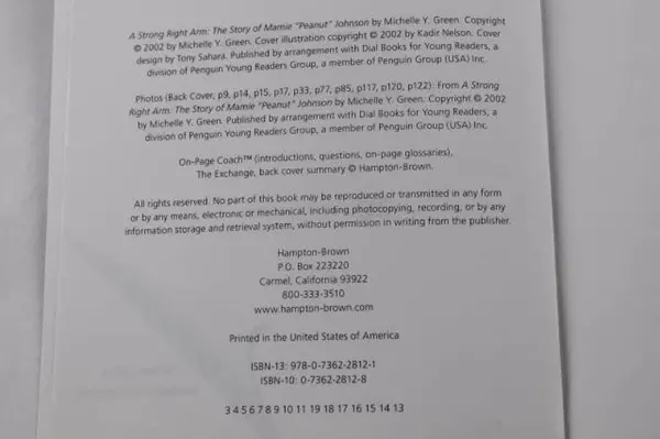 A Strong Right Arm by Michelle Y. Green Hampton Brown Paperback 2002