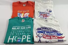 Lot of 4 Relay For Life T-Shirts Women’s Size M American Cancer Society