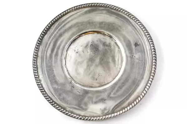 Vintage Wallace EPWM Silver Plate Gravy Boat Underplate V8840 7" Diameter