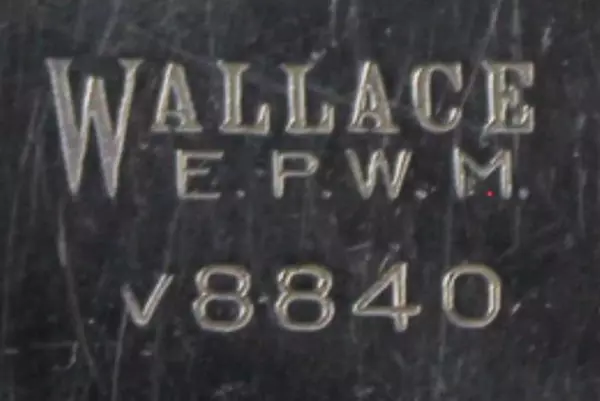 Vintage Wallace EPWM Silver Plate Gravy Boat Underplate V8840 7" Diameter