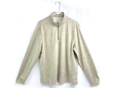 Van Heusen Men's Medium Beige Classic Fit Pullover Sweatshirt Long Sleeve