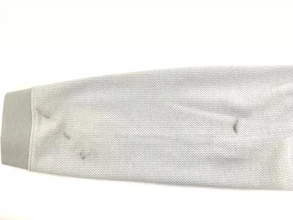 Van Heusen Men's Gray Long Sleeve Polo Shirt Medium Classic Fit Golf