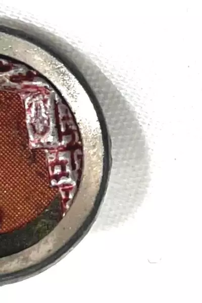 Vintage Knight Blowing Horn Metal Button 0.5" Collectible Sewing Accents