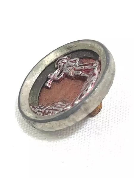 Vintage Knight Blowing Horn Metal Button 0.5" Collectible Sewing Accents