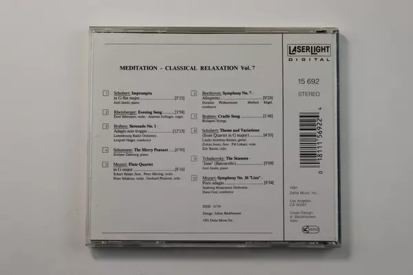 Meditation Classical Relaxation Music CD Vol 7 Delta Music 1991 Pre-Owned