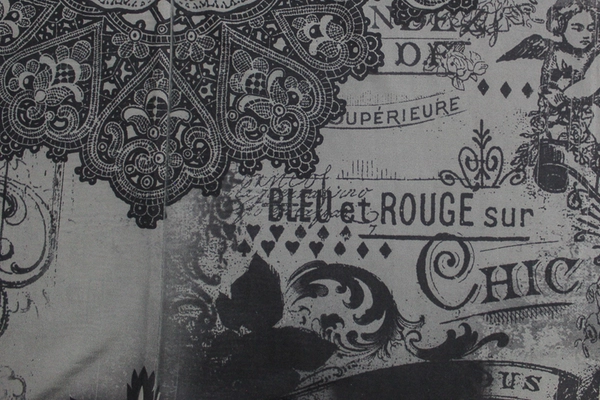 Tropics Women's Size L Black Gray Asymmetrical Dress with Rhinestones