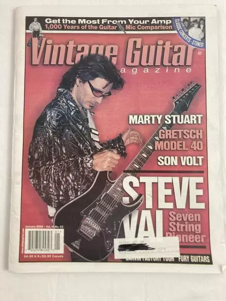 Vintage Guitar Magazine Jan 2000 Vol 14 No 03 Marty Stuart - Pre-Owned