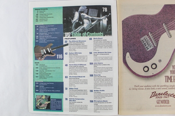 Vintage Guitar Magazine Jan 2000 Vol 14 No 03 Marty Stuart - Pre-Owned