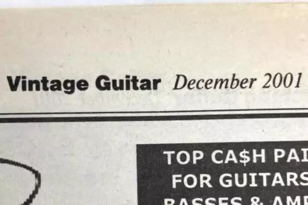 Vintage Guitar Magazine Vince Gill Dec 2001 Vol 16 No 02 Good Condition