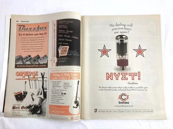 Vintage Guitar Magazine Vince Gill Dec 2001 Vol 16 No 02 Good Condition