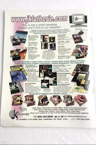 Vintage Guitar Magazine Vince Gill Dec 2001 Vol 16 No 02 Good Condition