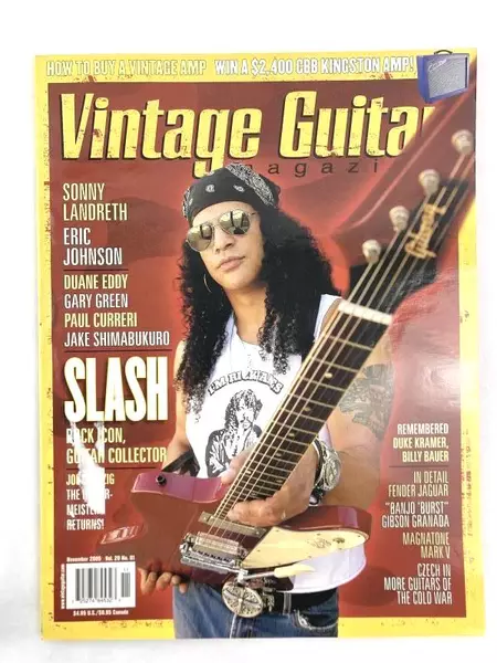 Vintage Guitar Magazine Slash Nov 2005 Vol 20 No 01 Good Condition