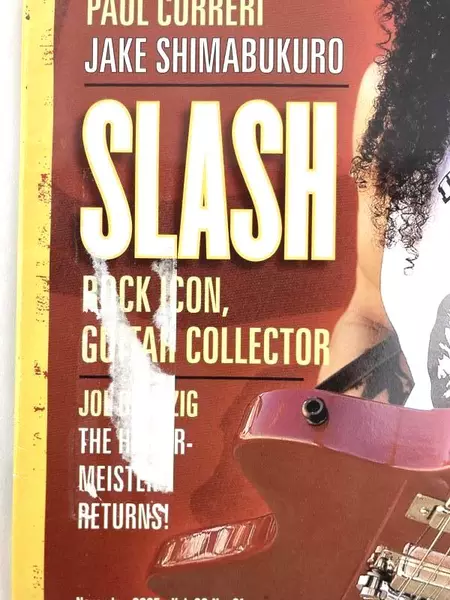 Vintage Guitar Magazine Slash Nov 2005 Vol 20 No 01 Good Condition