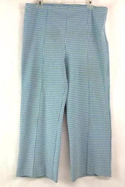 Lot of 2 Pants for Fabric - Blue Green White Sewing Crafts DIY
