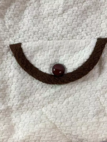 Vtg Beeline Fashions Women's Top Size 20 Sleeveless Cream Brown Trim