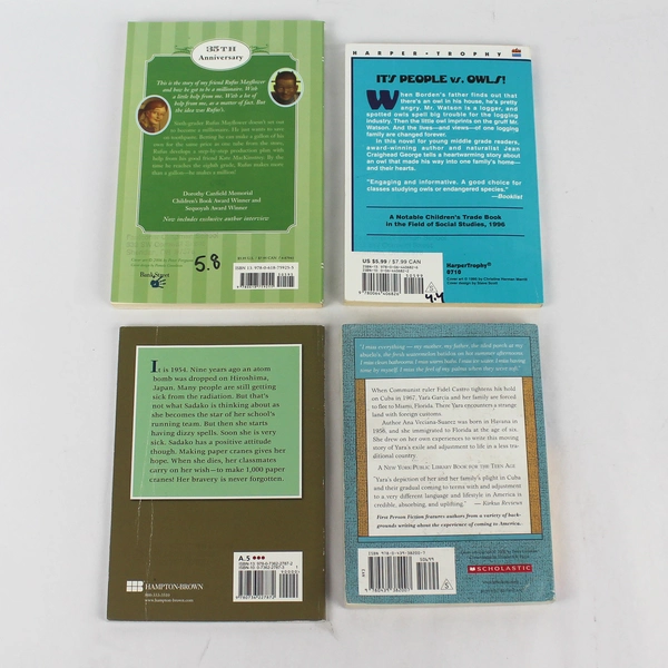 Lot of 4 Scholastic Children's Chapter Books - Good Condition