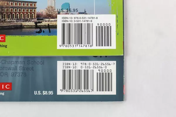 Lot of 2 Scholastic Children's Books: Ellis Island by Landau & McDaniel