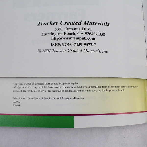 Lot of 2 Children's Books Teacher Created Materials Farmers Charles Lindberg PB