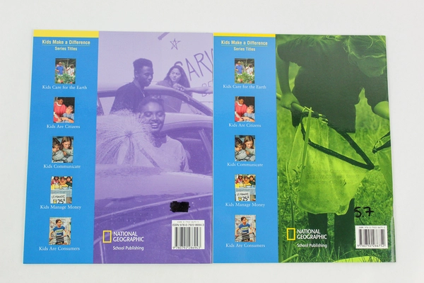 Lot of 2 National Geographic Kids Books: Money & Care for Earth PB