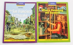 National Geographic Children's Books: Earthquake & Garden - Lot of 2 PB