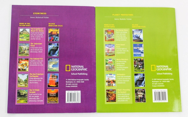 National Geographic Children's Books: Earthquake & Garden - Lot of 2 PB