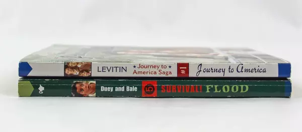 Lot of 2 Children's Books: Survival! Flood & Journey to America PB