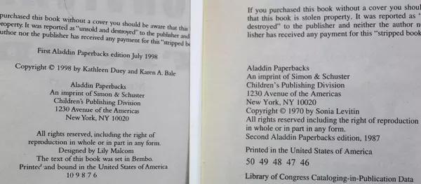 Lot of 2 Children's Books: Survival! Flood & Journey to America PB